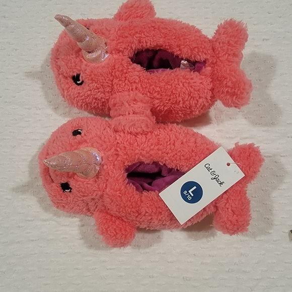 Cat & Jack Pink Toddler Slippers 2 pairs Bundle - Picture 4 of 7